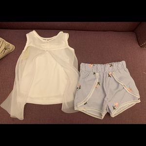 Girl two piece Short Outfit Set